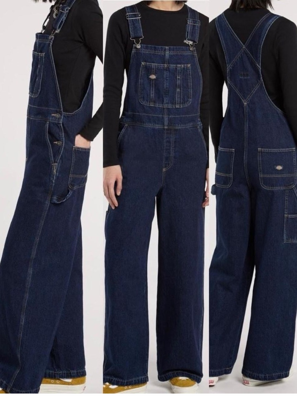 Dickies Navy Blue Women's Denim Overalls